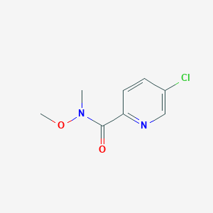 molecular formula C8H9ClN2O2 B2611396 5-Chloro-n-methoxy-n-methylpicolinamide CAS No. 342601-76-7
