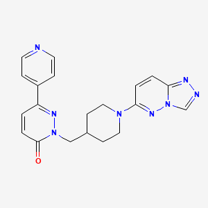 molecular formula C20H20N8O B2611412 6-(Pyridin-4-yl)-2-[(1-{[1,2,4]triazolo[4,3-b]pyridazin-6-yl}piperidin-4-yl)methyl]-2,3-dihydropyridazin-3-one CAS No. 2097869-27-5