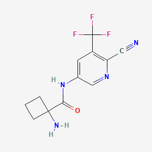 Cyclobutanecarboxamide, 1-amino-N-[6-cyano-5-(trifluoromethyl)-3-pyridinyl]-