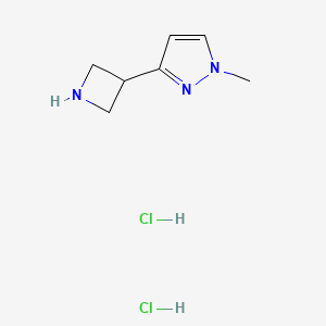 3-(Azetidin-3-yl)-1-methylpyrazole;dihydrochloride
