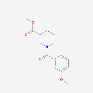 molecular formula C16H21NO4 B261143 Ethyl 1-(3-methoxybenzoyl)-3-piperidinecarboxylate 