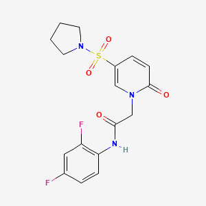 N-(2,4-difluorophenyl)-2-(2-oxo-5-(pyrrolidin-1-ylsulfonyl)pyridin-1(2H)-yl)acetamide