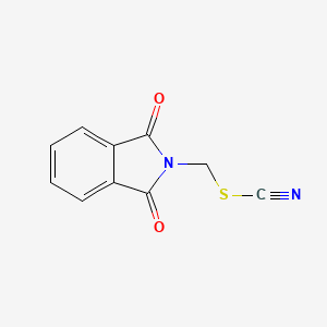 molecular formula C10H6N2O2S B2611464 (1,3-dioxo-1,3-dihydro-2H-isoindol-2-yl)methyl thiocyanate CAS No. 86273-65-6