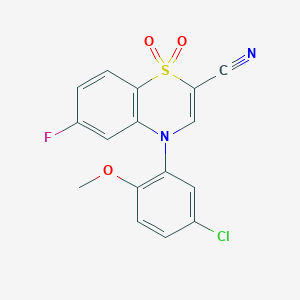molecular formula C16H10ClFN2O3S B2611470 N-(3-methylbutyl)-6-(4-methylphenyl)nicotinamide CAS No. 1226434-76-9