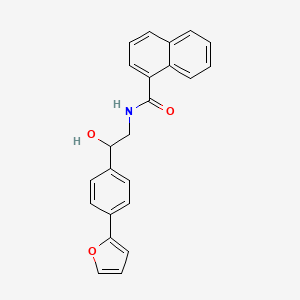 N-{2-[4-(furan-2-yl)phenyl]-2-hydroxyethyl}naphthalene-1-carboxamide
