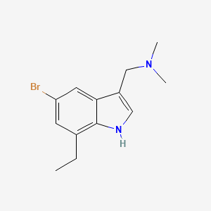 [(5-bromo-7-ethyl-1H-indol-3-yl)methyl]dimethylamine