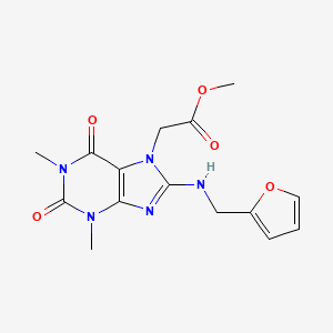Methyl 2-[8-(furan-2-ylmethylamino)-1,3-dimethyl-2,6-dioxopurin-7-yl]acetate