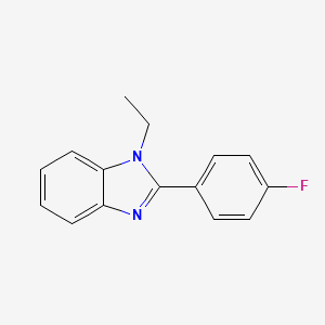 molecular formula C15H13FN2 B2611505 1-乙基-2-(4-氟苯基)-1H-1,3-苯并二唑 CAS No. 912897-13-3