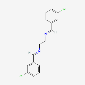 molecular formula C16H14Cl2N2 B2611507 N~1~,N~2~-bis[(3-chlorophenyl)methylene]-1,2-ethanediamine CAS No. 109886-97-7