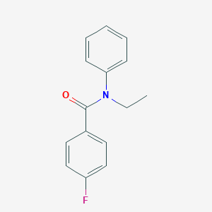 molecular formula C15H14FNO B261151 N-ethyl-4-fluoro-N-phenylbenzamide 