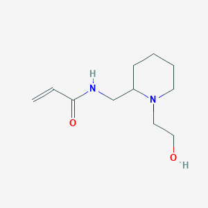 N-[[1-(2-Hydroxyethyl)piperidin-2-yl]methyl]prop-2-enamide