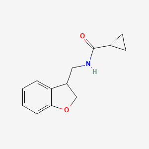 N-[(2,3-dihydro-1-benzofuran-3-yl)methyl]cyclopropanecarboxamide