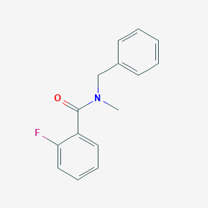 molecular formula C15H14FNO B261152 N-benzyl-2-fluoro-N-methylbenzamide 