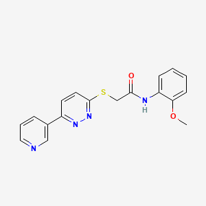 N-(2-methoxyphenyl)-2-(6-pyridin-3-ylpyridazin-3-yl)sulfanylacetamide