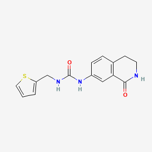 1-(1-Oxo-1,2,3,4-tetrahydroisoquinolin-7-yl)-3-(thiophen-2-ylmethyl)urea