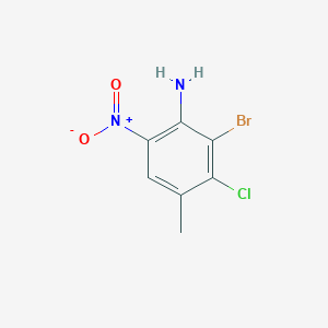 2-Bromo-3-chloro-4-methyl-6-nitroaniline