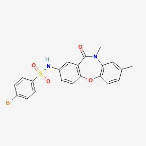 4-bromo-N-(8,10-dimethyl-11-oxo-10,11-dihydrodibenzo[b,f][1,4]oxazepin-2-yl)benzenesulfonamide