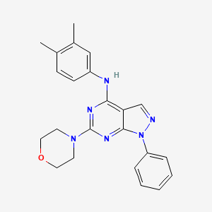 N-(3,4-dimethylphenyl)-6-(morpholin-4-yl)-1-phenyl-1H-pyrazolo[3,4-d]pyrimidin-4-amine