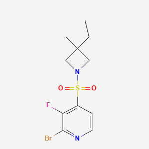 2-Bromo-4-(3-ethyl-3-methylazetidin-1-yl)sulfonyl-3-fluoropyridine
