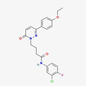 N-(3-chloro-4-fluorophenyl)-4-(3-(4-ethoxyphenyl)-6-oxopyridazin-1(6H)-yl)butanamide