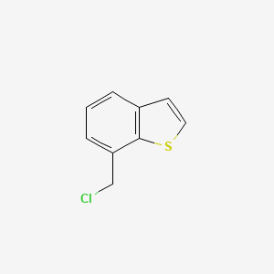 molecular formula C9H7ClS B2611592 7-(Chloromethyl)benzo[b]thiophene CAS No. 1388025-38-4