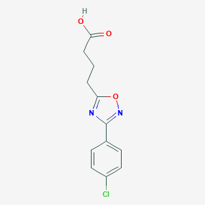 molecular formula C12H11ClN2O3 B026116 4-[3-(4-氯苯基)-1,2,4-恶二唑-5-基]丁酸 CAS No. 439108-15-3