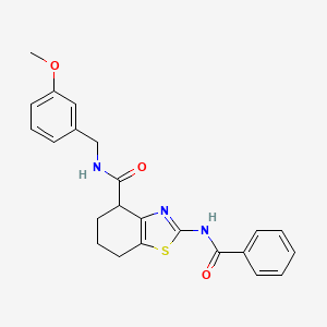 2-benzamido-N-(3-methoxybenzyl)-4,5,6,7-tetrahydrobenzo[d]thiazole-4-carboxamide