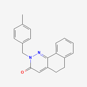 molecular formula C20H18N2O B2611622 2-(4-甲基苄基)-5,6-二氢苯并[h]喹喔啉-3(2H)-酮 CAS No. 478042-19-2