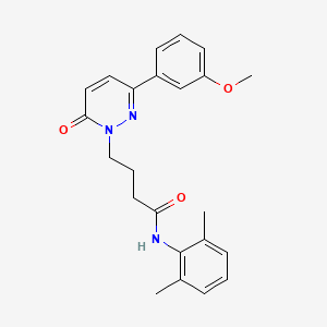 molecular formula C23H25N3O3 B2611629 N-(2,6-dimethylphenyl)-4-(3-(3-methoxyphenyl)-6-oxopyridazin-1(6H)-yl)butanamide CAS No. 952989-65-0