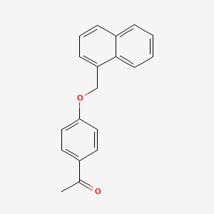 molecular formula C19H16O2 B2611633 1-[4-(1-Naphthylmethoxy)phenyl]-1-ethanone CAS No. 885267-47-0