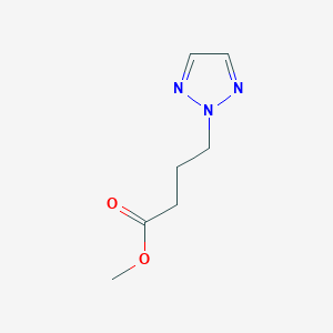 molecular formula C7H11N3O2 B2611644 MEthyl 4-(1,2,3-triazol-2-yl)butanoate CAS No. 2288709-41-9