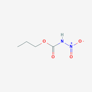 molecular formula C4H8N2O4 B2611659 Propyl nitrocarbamate CAS No. 354772-95-5