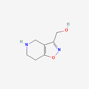 molecular formula C7H10N2O2 B2611666 4,5,6,7-Tetrahydro-[1,2]oxazolo[4,5-c]pyridin-3-ylmethanol CAS No. 1505088-70-9