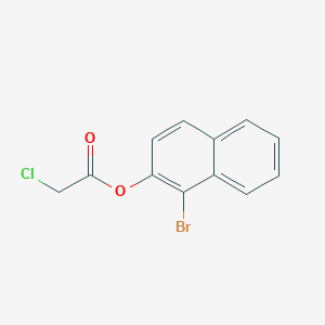 molecular formula C12H8BrClO2 B2611669 1-溴-2-萘甲酸-2-氯乙酯 CAS No. 326882-95-5