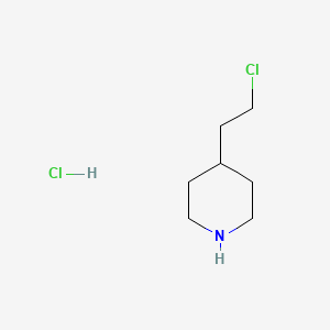 molecular formula C7H15Cl2N B2611676 4-(2-氯乙基)哌啶盐酸盐 CAS No. 114998-54-8
