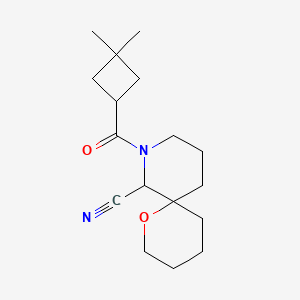 8-(3,3-Dimethylcyclobutanecarbonyl)-1-oxa-8-azaspiro[5.5]undecane-7-carbonitrile