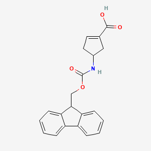4-({[(9H-fluoren-9-yl)methoxy]carbonyl}amino)cyclopent-1-ene-1-carboxylic acid