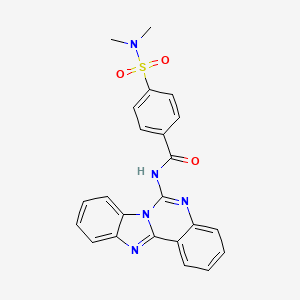 N-(benzimidazolo[1,2-c]quinazolin-6-yl)-4-(dimethylsulfamoyl)benzamide