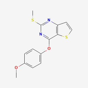 4-(4-Methoxyphenoxy)-2-(methylsulfanyl)thieno[3,2-d]pyrimidine