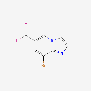 molecular formula C8H5BrF2N2 B2611694 8-Bromo-6-(difluoromethyl)imidazo[1,2-a]pyridine CAS No. 2248345-90-4