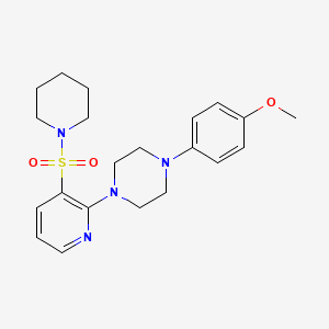 1-(4-Methoxyphenyl)-4-[3-(piperidin-1-ylsulfonyl)pyridin-2-yl]piperazine