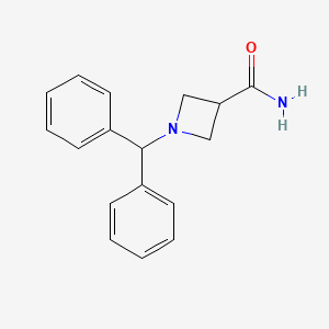 molecular formula C17H18N2O B2611727 1-Benzhydrylazetidine-3-carboxamide CAS No. 1391919-91-7