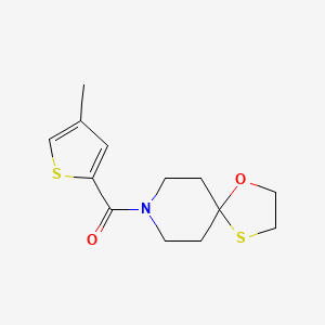 molecular formula C13H17NO2S2 B2611781 (4-Methylthiophen-2-yl)(1-oxa-4-thia-8-azaspiro[4.5]decan-8-yl)methanone CAS No. 1351658-20-2