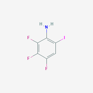 molecular formula C6H3F3IN B2611822 2,3,4-Trifluoro-6-iodoaniline CAS No. 1526686-27-0