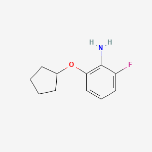 molecular formula C11H14FNO B2611826 2-(Cyclopentyloxy)-6-fluoroaniline CAS No. 1178841-96-7