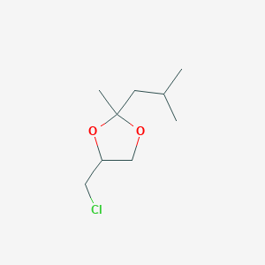 4-(Chloromethyl)-2-methyl-2-(2-methylpropyl)-1,3-dioxolane