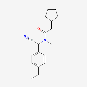 N-[cyano(4-ethylphenyl)methyl]-2-cyclopentyl-N-methylacetamide