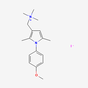 {[1-(4-methoxyphenyl)-2,5-dimethyl-1H-pyrrol-3-yl]methyl}trimethylazanium iodide