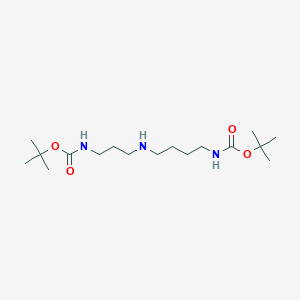 molecular formula C17H35N3O4 B2611879 N1,N3-DiBoc-spermidine CAS No. 83392-10-3