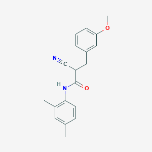 molecular formula C19H20N2O2 B2611880 2-cyano-N-(2,4-dimethylphenyl)-3-(3-methoxyphenyl)propanamide CAS No. 1260985-13-4